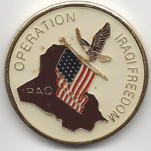 OPERATION IRAQI FREEDOM CHALLENGE COIN 